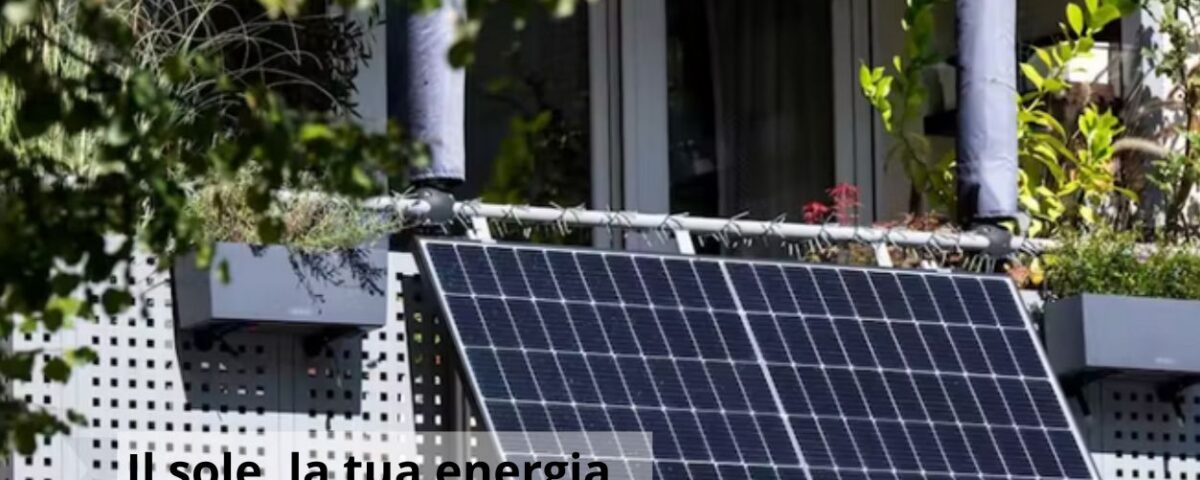 plug and play pannello fotovoltaico